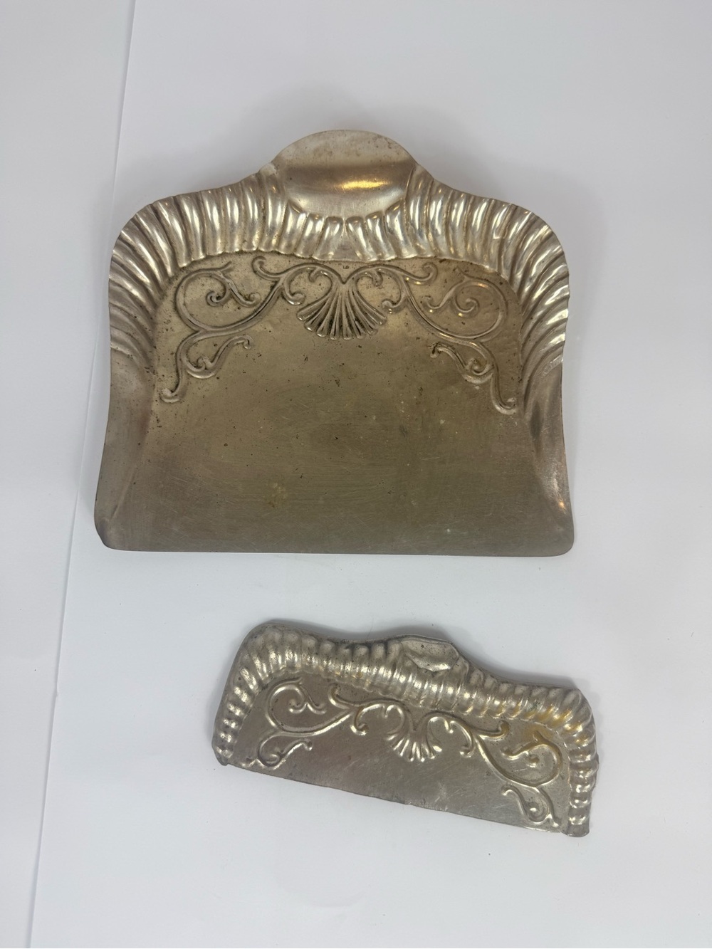 Vintage Silver Plated Crumb Catcher Set
